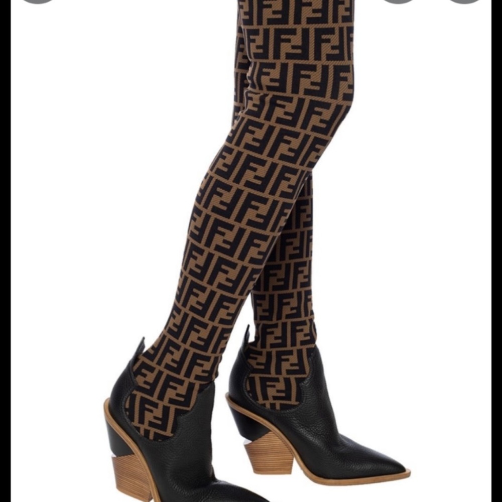 Authentic Fendi Thigh High Sock Boots
